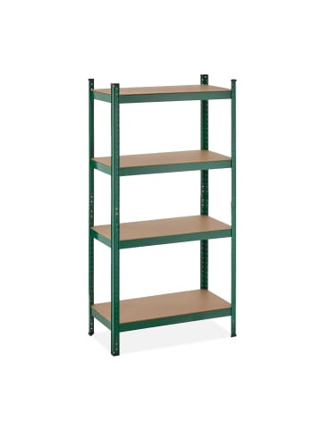 relaxdays 2 x Schwerlastregal in Grün - (B)80 x (H)156 x (T)40 cm