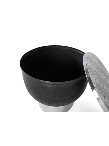 Giner y Colomer Runder Couchtisch mit dunkelgrauem Aluminium in Gray