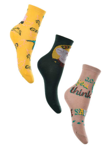 Peppa Pig 3er-Set: Socken Strümpfe in Mehrfarbig