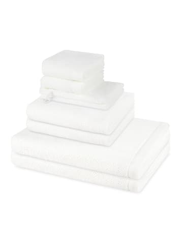 Möve 2 X Wasch- 2 X Gäste- 2 X Dusch- 2 X Handtuch im Set Bliss in Snow