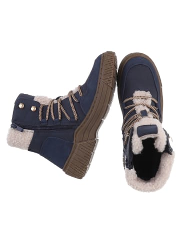 Ital-Design Stiefelette in Blau