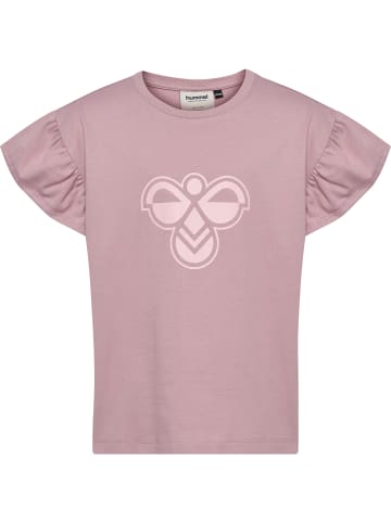 Hummel T-Shirt Hmljr Ruffle Mädchen in SEA FOG