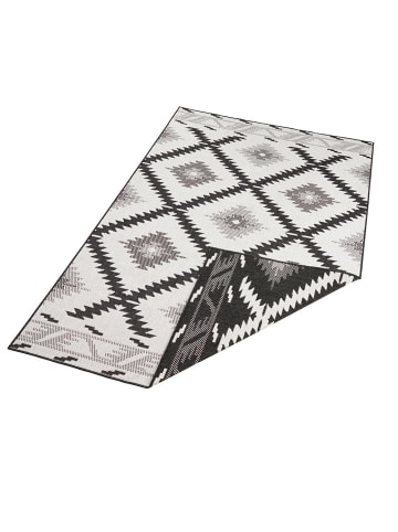 NORTHRUGS In- & Outdoor Wendeteppich Malibu Schwarz Creme