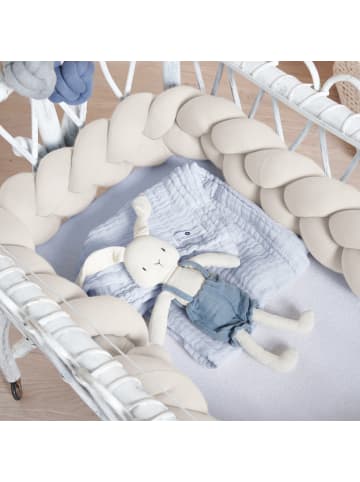 nordic coast company  Bettschlange geflochten, waschbar, feste Enden, extra breit Jersey