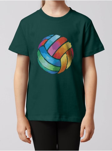 wat? Apparel T-Shirt Volleyball in Dunkelgrün