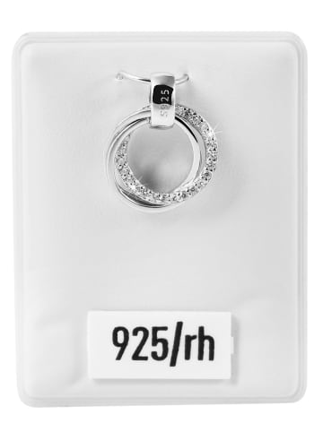 Adeliás Damen Anhänger aus 925 Silber mit Zirkonia in silber