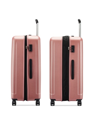 Roncato Kinetic 2.0 4 Rollen Trolley 76 cm mit Dehnfalte rosa antico