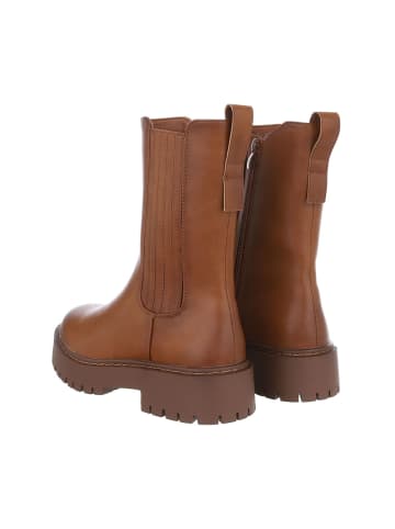 Ital-Design Stiefelette in Camel