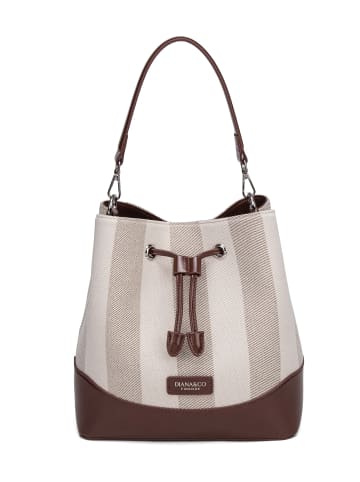 DIANA Handtasche in LEATHER AND GREY
