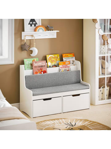 SoBuy Sitzbank in Reinweiß - (W) 45 x (H) 70 x (L) 100 cm