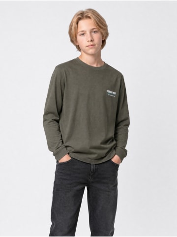 Petrol Industries Langarmshirt aus Baumwolle Steellake in Grau