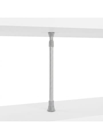 relaxdays Teleskopstange in Grau - 110–200 cm