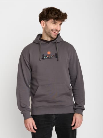 GreenBomb Hoodie Nature Mountain Chip in Anthracite