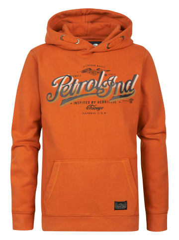 Petrol Industries Hoodie mit Aufdruck Tinley Park in Orange