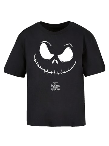 F4NT4STIC Everyday T-Shirt Disney Nightmare Before Christmas Jack Face in schwarz
