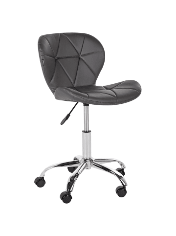 Beliani Bürostuhl VALETTA in Grau - (W) 48 x (H) 76 x (L) 48 cm