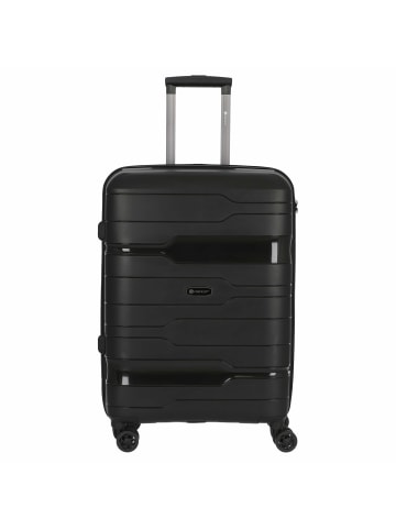 Check.In Memphis - 4-Rollen-Trolley 67 cm (blau) in schwarz