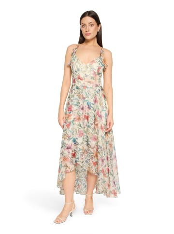 Vera Mont Abendkleid mit Volant in Yellow/Green