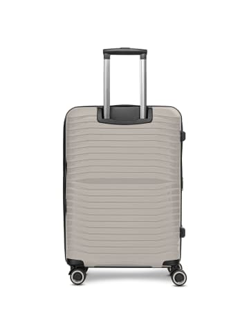 Stratic Shine 4 Rollen Kofferset 3-teilig mit Dehnfalte in taupe