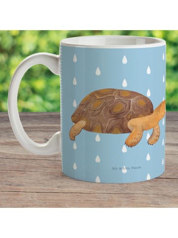 Mr. & Mrs. Panda Becher Schildkröte MHerzieren ohne Spruch in Blau Pastell