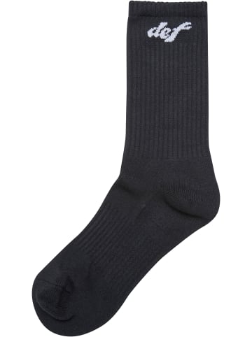 DEF DEF Unisex DEF Pastel Socks in black
