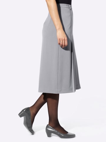 WITT WEIDEN Falten-Rock in steingrau-meliert