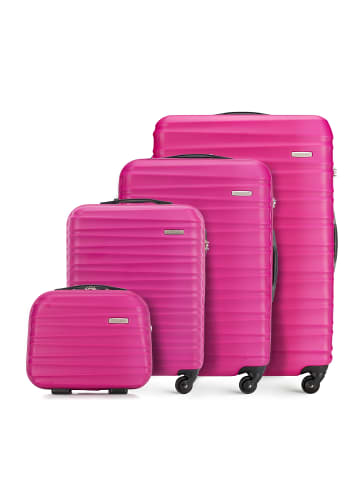 Wittchen 4tlg. Koffer Set GROOVE Line Collection in Pink