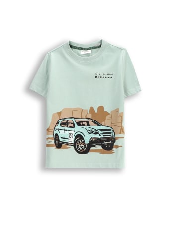 Coccodrillo T-Shirt mit kurzen Ärmeln in in Minzfarbe