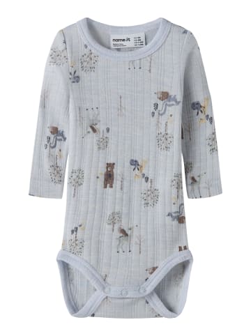 name it Woll-Body langarm NBMWANG WOOL NEEDLE in arctic ice