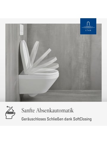 Villeroy & Boch WC-Sitz Architectura 445 x 374 x 59 mm in weiß