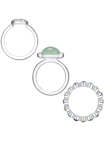 Lulu & Jane Set (Ring 3er) aus Metall-Legierung in silber