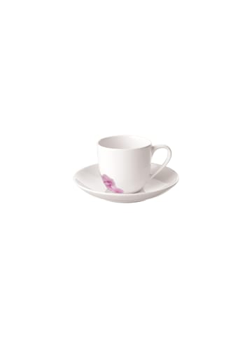 Villeroy & Boch Espressotasse mit Untertasse Rose Garden 70 ml in weiß