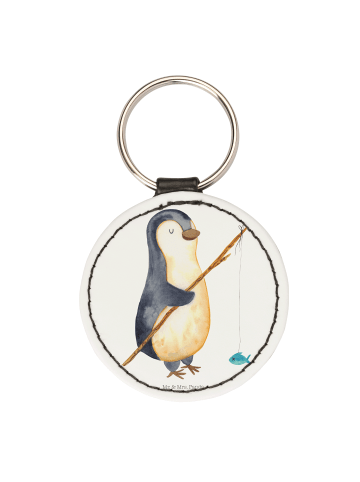 Mr. & Mrs. Panda Anhänger Pinguin Angler ohne Spruch in Weiß