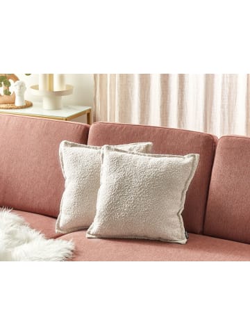 Beliani 2er-Set Dekokissen SENECIA in Beige