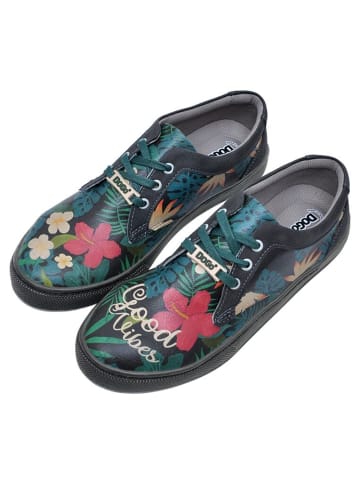 Dogo Cord Sneaker - Good Vibes in Schwarz