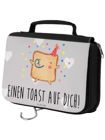 Mr. & Mrs. Panda hygienebeutel Toast Party mit Spruch in Grau Pastell
