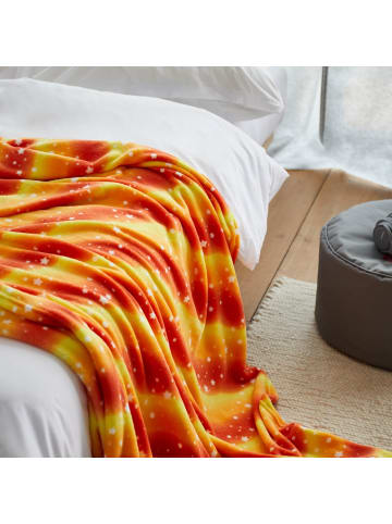 Lumaland Kuscheldecke für Kinder 150x180cm orange Orange