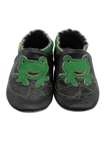 Yalion Baby Krabbelschuhe aus Leder, weiche Lauflernschuhe mit rutschfester Sohle