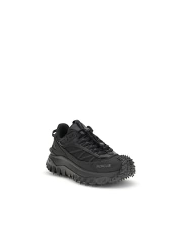 Moncler Schwarz Kalb Leder Bos Taurus Athletik Sneaker