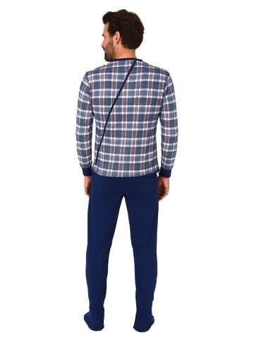 NORMANN Pflegeoverall langarm EteileSchlafanzug Reissverschluss - 83662 in blau