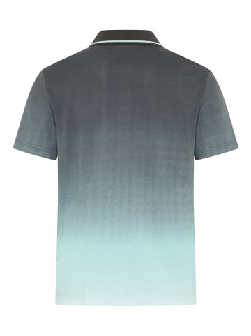 Kangaroos Poloshirt in Anthrazit-türkis