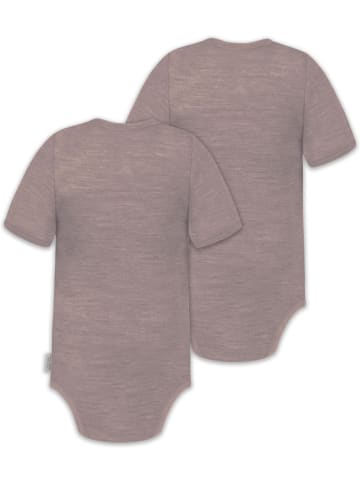 Normani Outdoor Sports 2x Baby Merino Kurzarm Body in Rosa