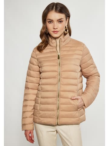 faina Damen Leichte Steppjacke in Kamel