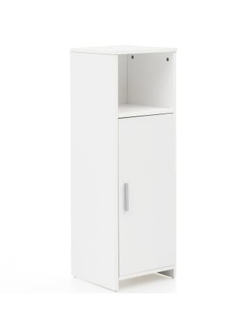 KADIMA DESIGN Badschrank | Weiß, 30x95.5x30cm, Tür, Ablage
