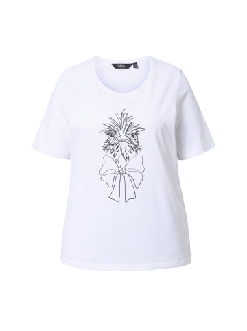 Ulla Popken Shirt in schneeweiß