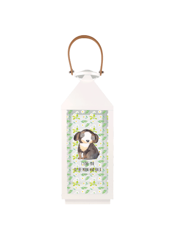 Mr. & Mrs. Panda Kerzenständer Hund Entspannen mit Spruch in Transparent