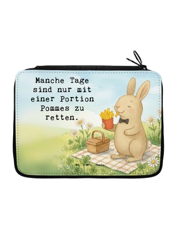 Mr. & Mrs. Panda Menschrbox Hase Pommes Design mit Spruch in Weiß