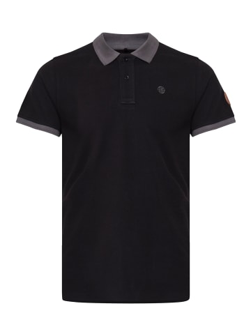 BLEND Poloshirt in schwarz