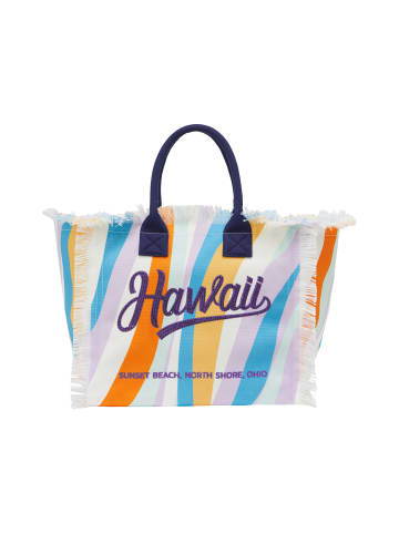 IZIA Women Tote Bag in Blue Orange