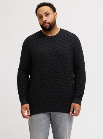 JACK & JONES PLUS Strickpullover in Black